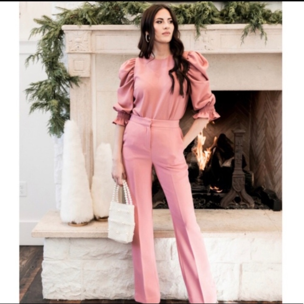 Rachel Parcell Dusty Rose Lined Pants Size 6